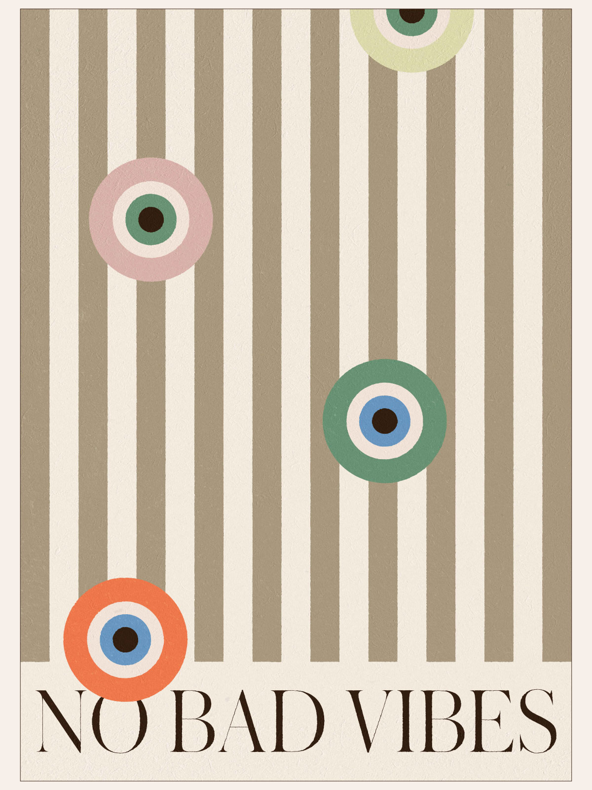 No Bad Vibes – Brown - Image 1