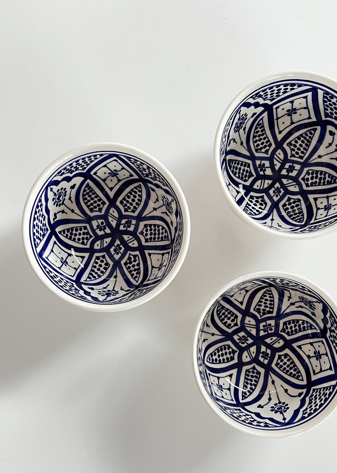 Food safe keramikskål fra Marokko med traditionelt design
